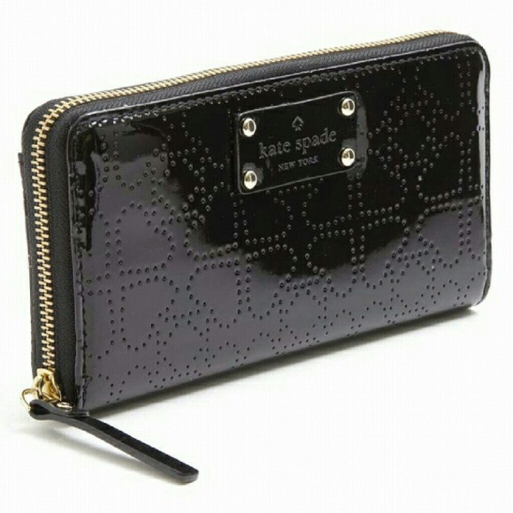 Kate Spade Black Metro spade Nedo wallet 🖤♣️